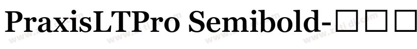 PraxisLTPro Semibold字体转换